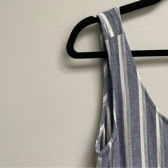 Cloth & Stone jumpsuit Chambray Cropped Wide Leg linen blend Size small - Picture 4 of 9